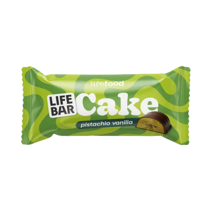 Lifefood Tyčinka Lifebar Cake pistácie a vanilka 35 g